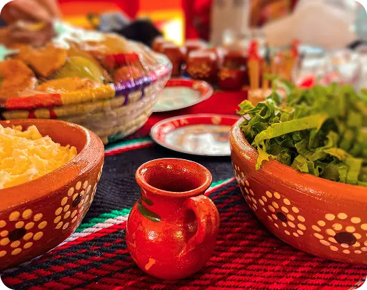 Entrées orientales - briouates et salades au Mamounia Haguenau